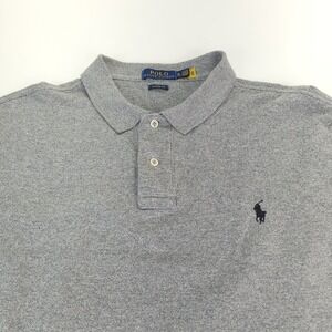 Polo by Ralph Lauren Polo Shirt Mens XL Solid Gray‎ Short Sleeve Golf